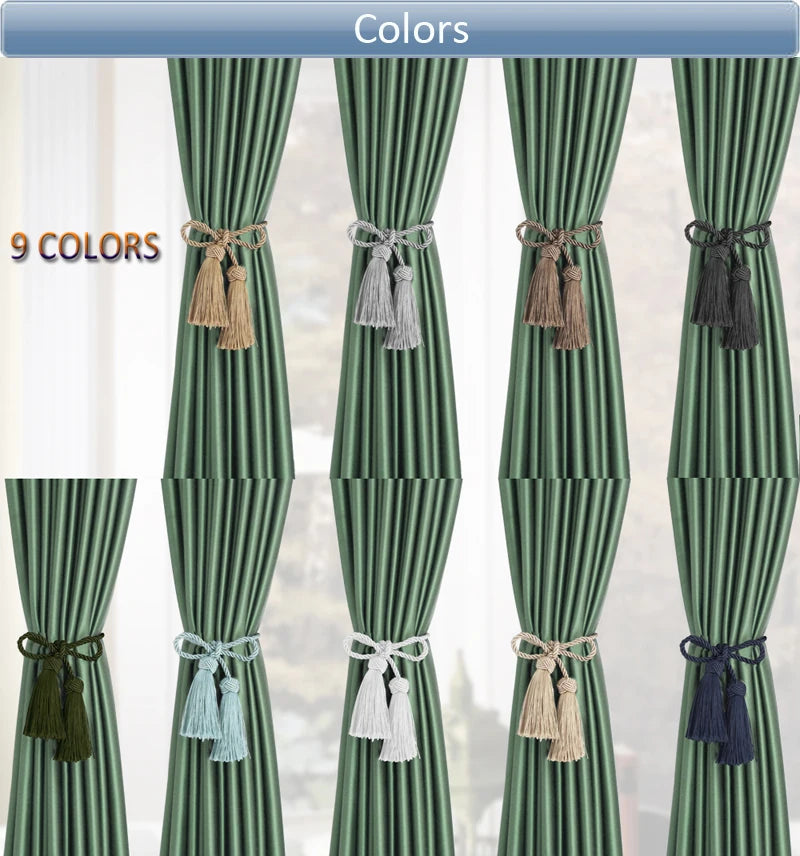 Curtain Tiebacks With 2 Head Tassels