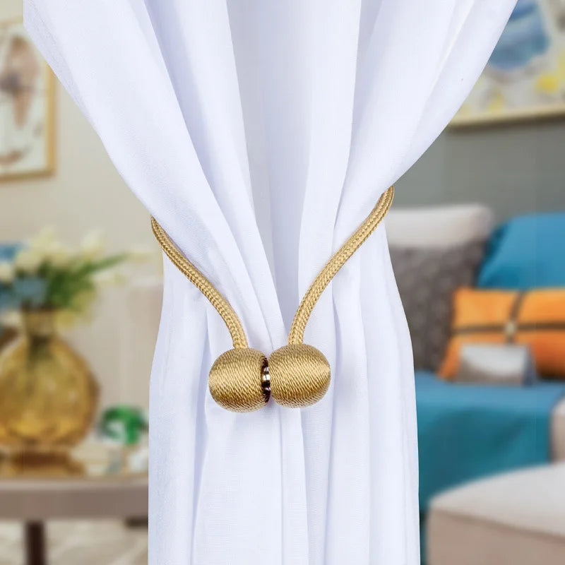Magnetic Ball Curtain Tiebacks