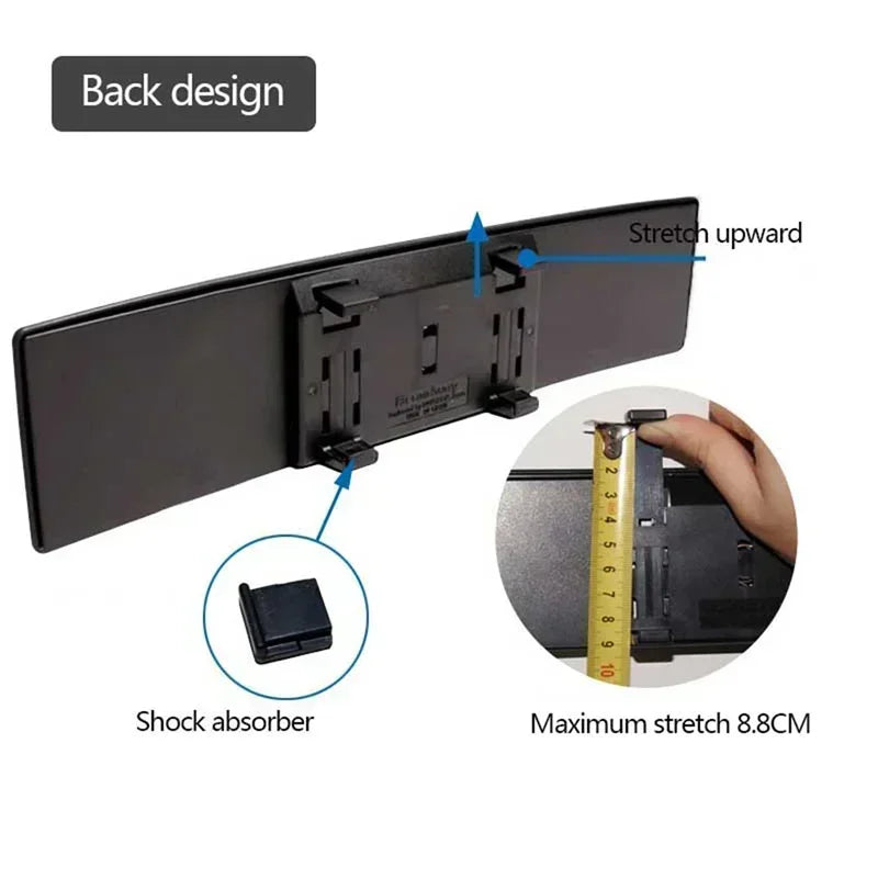 WideView™ – Anti-Glare Panoramic Rearview Mirror