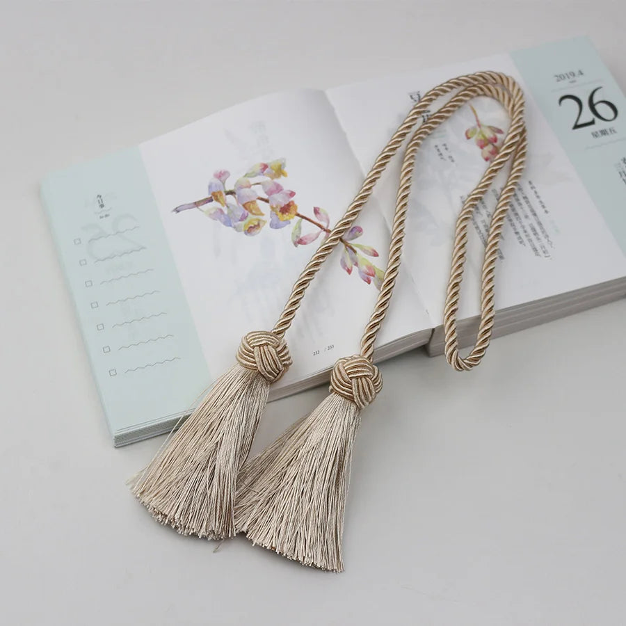 Curtain Tiebacks With 2 Head Tassels