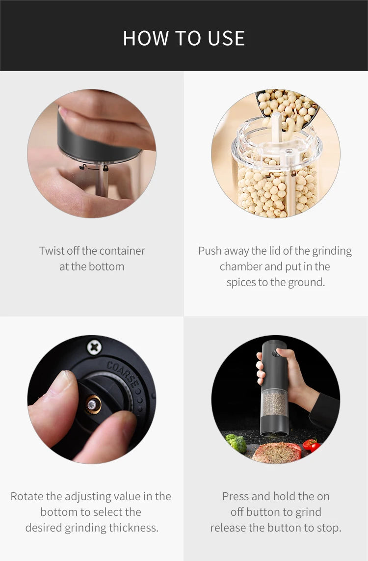 SuperGrinder: Automatic Salt Pepper Grinder