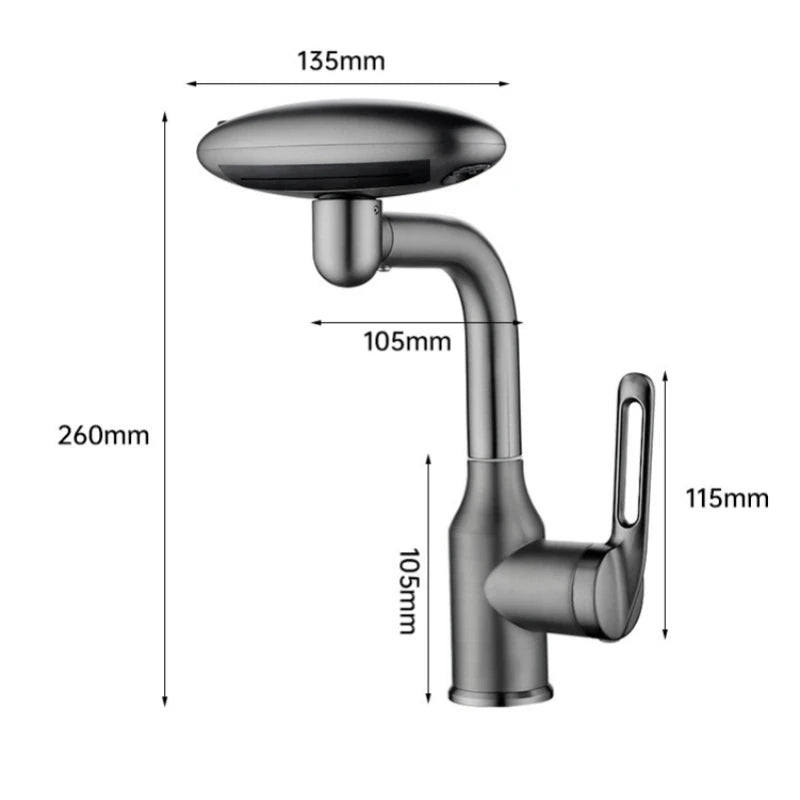 WashPro™ Hot & Cold Basin Faucet with Sprayer