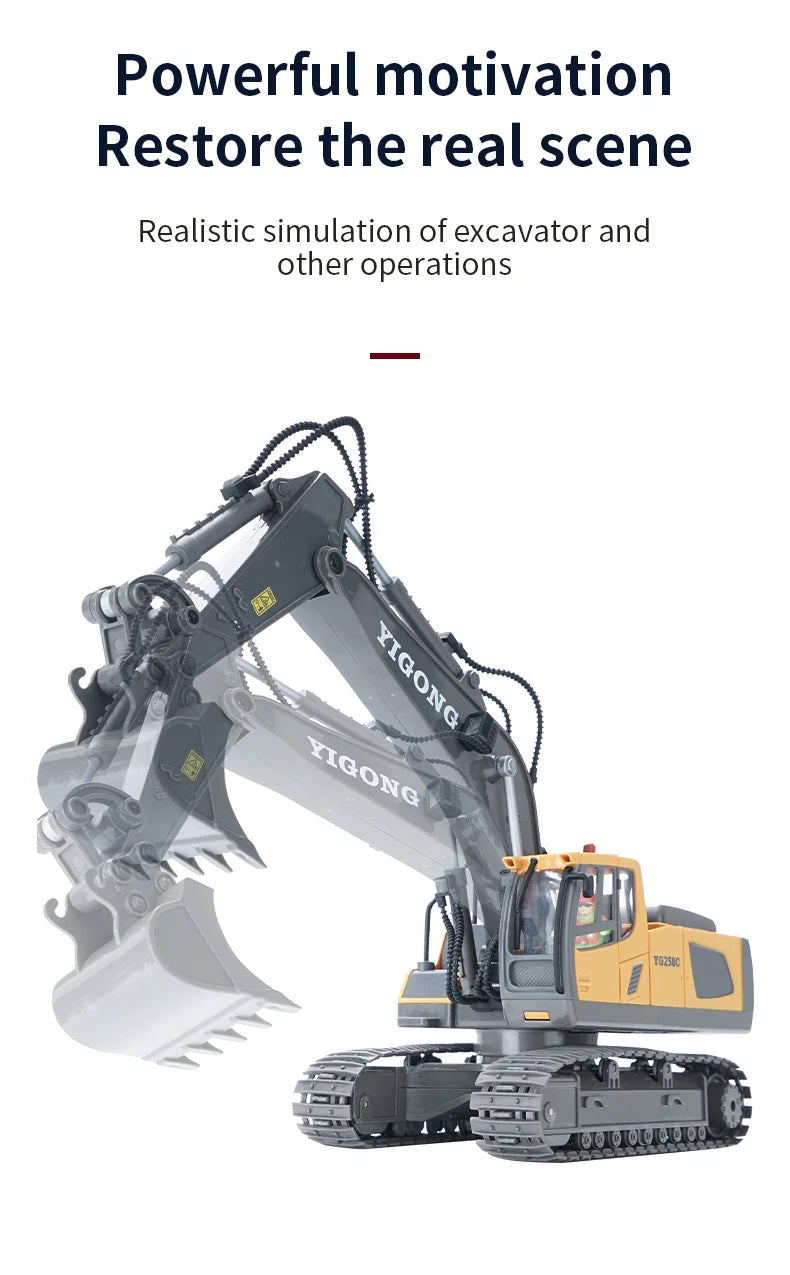 BuildMaster™ RC Construction Truck – Realistic Excavator & Dump Truck Toy 🚧