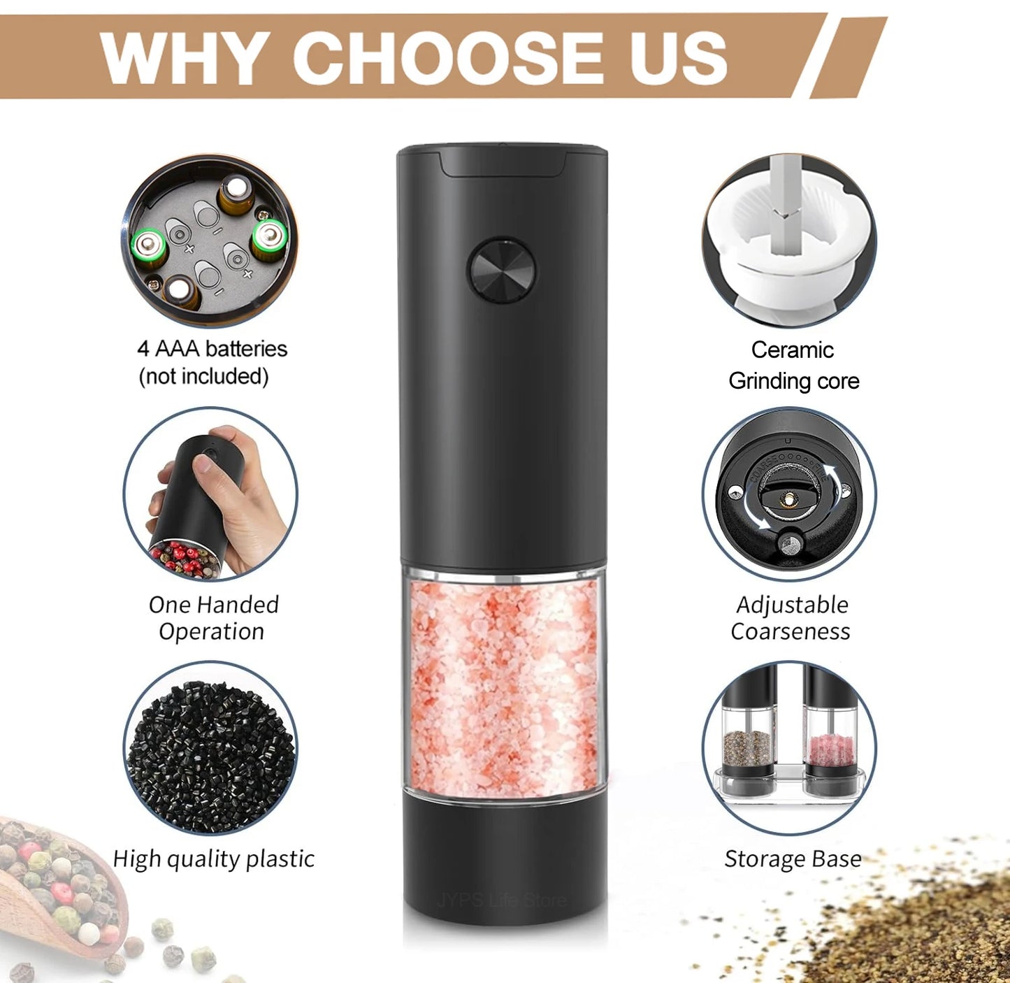 SuperGrinder: Automatic Salt Pepper Grinder