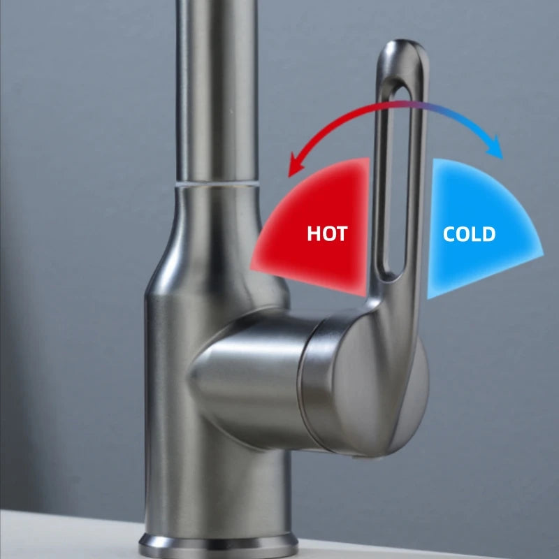 WashPro™ Hot & Cold Basin Faucet with Sprayer
