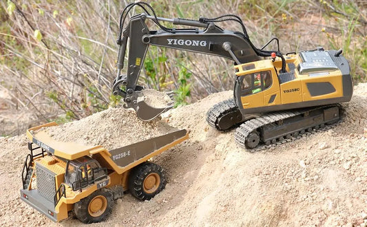 BuildMaster™ RC Construction Truck – Realistic Excavator & Dump Truck Toy 🚧