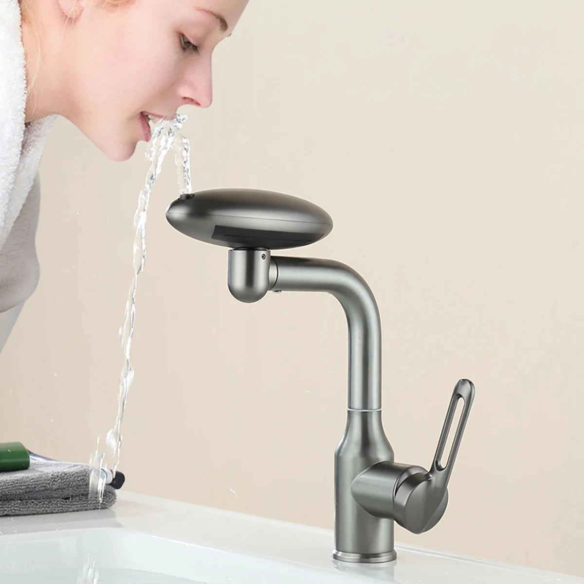 WashPro™ Hot & Cold Basin Faucet with Sprayer