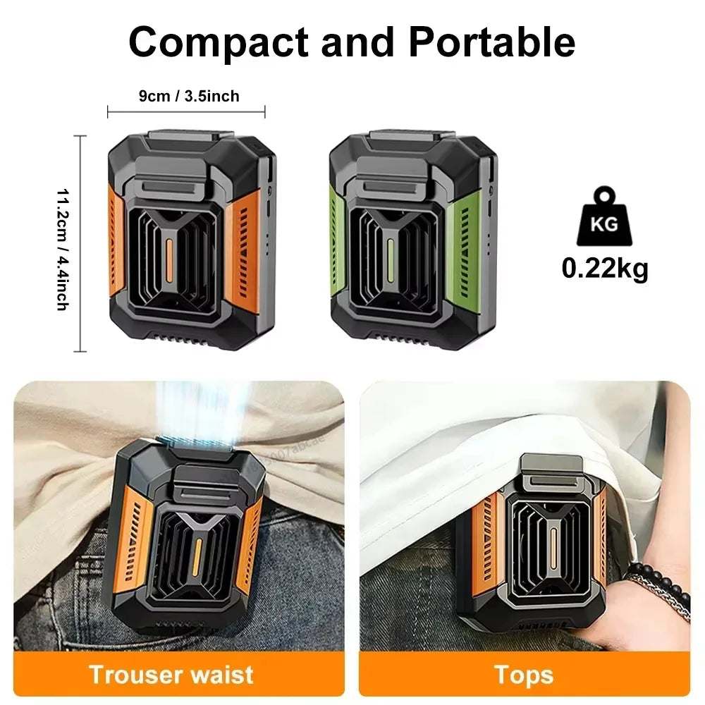 Portable Waist AC with PowerBank