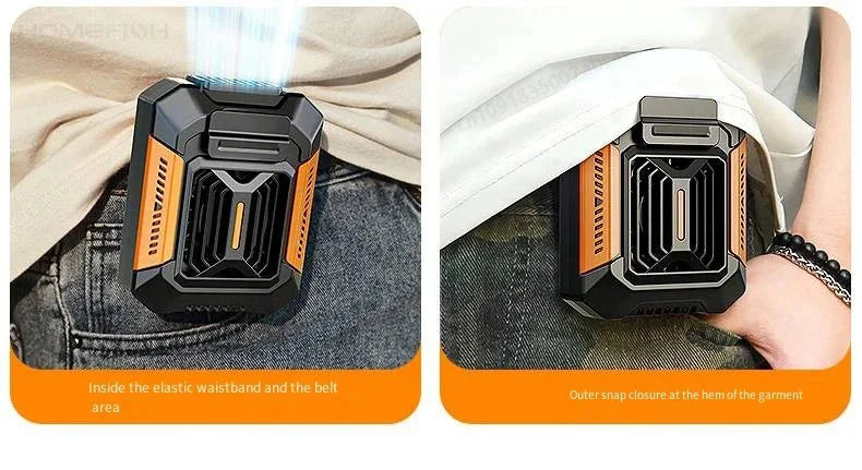 Portable Waist AC with PowerBank