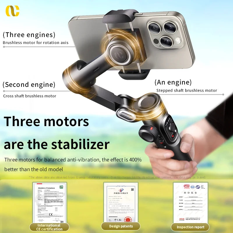 3-Axis Handheld Gimbal with Face Tracking