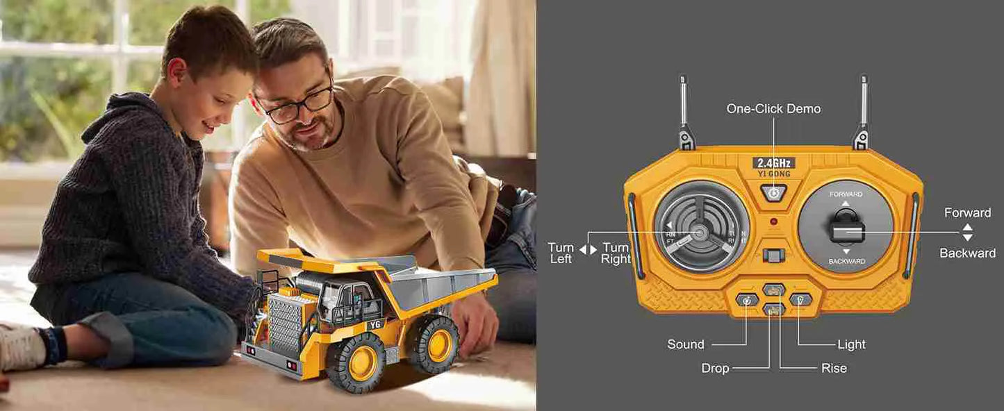 MegaMover™ 9-Channel Remote Control Dump Truck