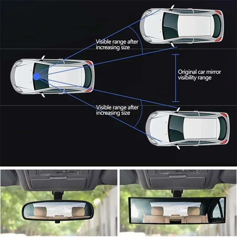 WideView™ – Anti-Glare Panoramic Rearview Mirror