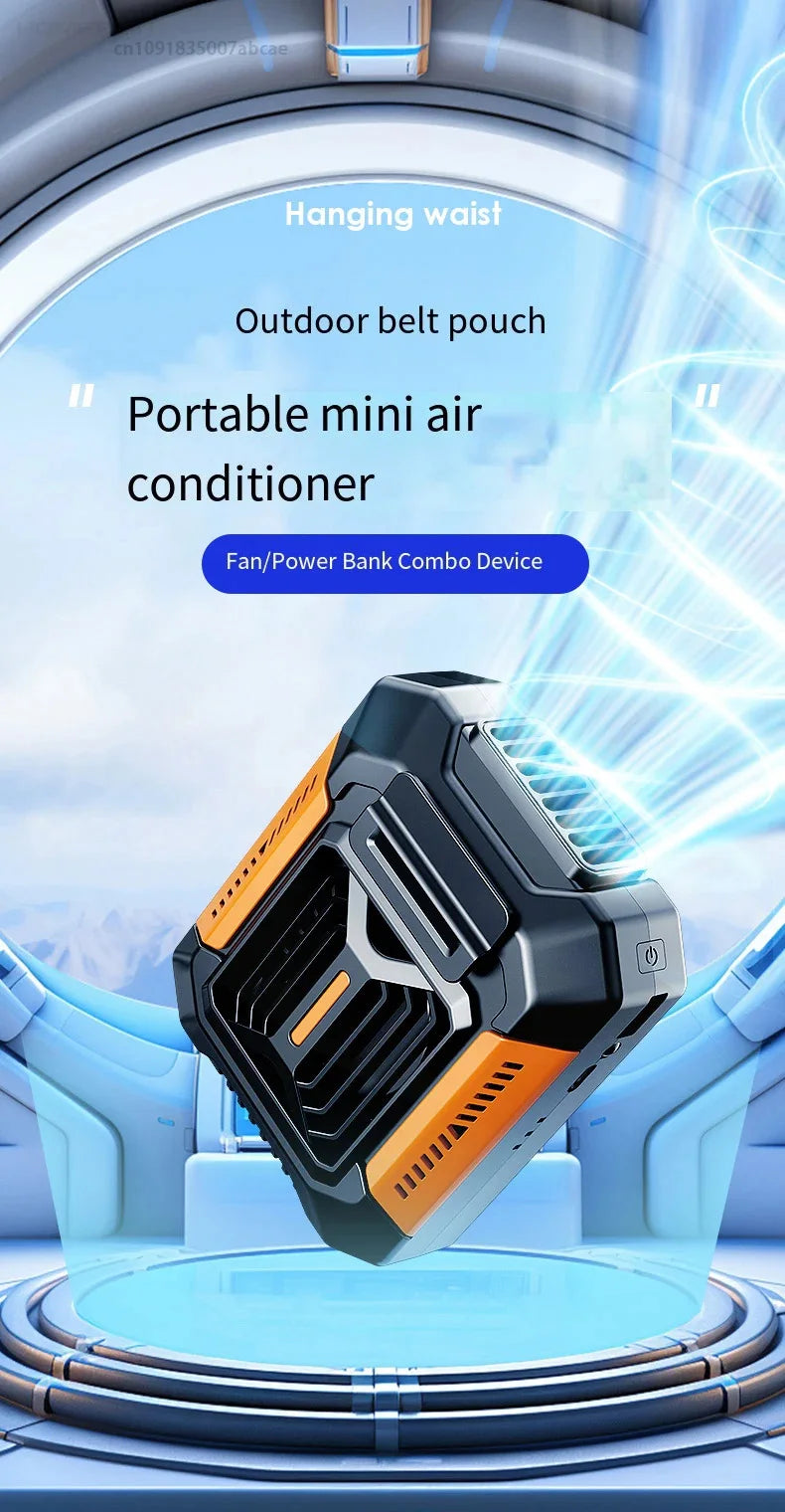 Portable Waist AC with PowerBank
