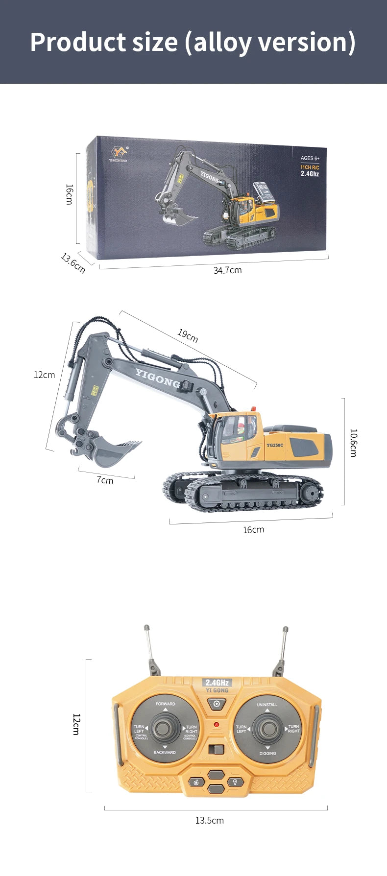 BuildMaster™ RC Construction Truck – Realistic Excavator & Dump Truck Toy 🚧
