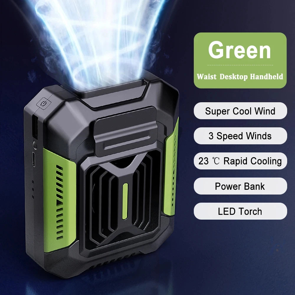 Portable Waist AC with PowerBank