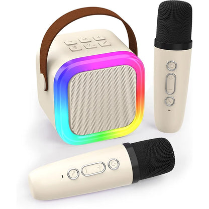 [IMPORTED] PartyBox Duo – Mini Wireless Karaoke Speaker with 2 Microphones & RGB Lights