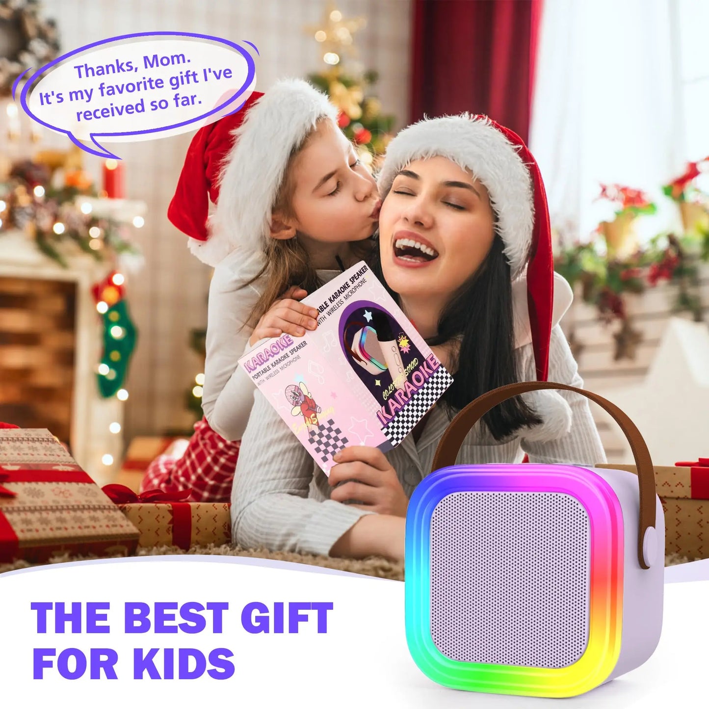 [IMPORTED] PartyBox Duo – Mini Wireless Karaoke Speaker with 2 Microphones & RGB Lights