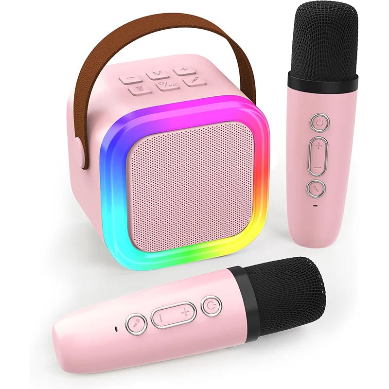 [IMPORTED] PartyBox Duo – Mini Wireless Karaoke Speaker with 2 Microphones & RGB Lights