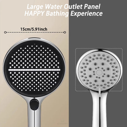 UltraHead – 4-Mode High-Pressure Handheld Shower Head (15cm)