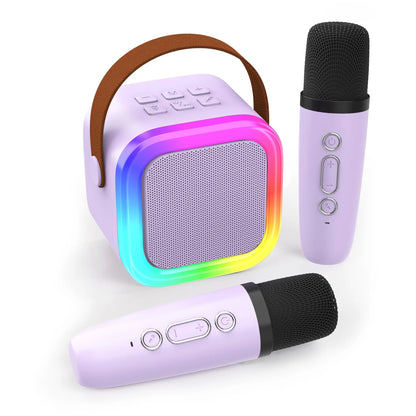 [IMPORTED] PartyBox Duo – Mini Wireless Karaoke Speaker with 2 Microphones & RGB Lights
