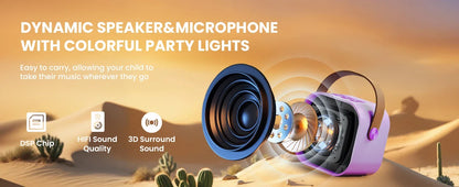 [IMPORTED] PartyBox Duo – Mini Wireless Karaoke Speaker with 2 Microphones & RGB Lights