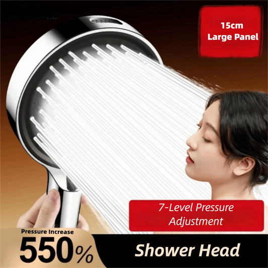 7 Spray – 7-Mode High-Pressure Handheld Shower Head (15cm)