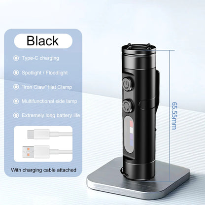 Pocket Beam: Mini Super Bright Flashlight for Camping, Emergencies & Hands-Free Use