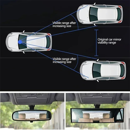 WideView™ – Anti-Glare Panoramic Rearview Mirror