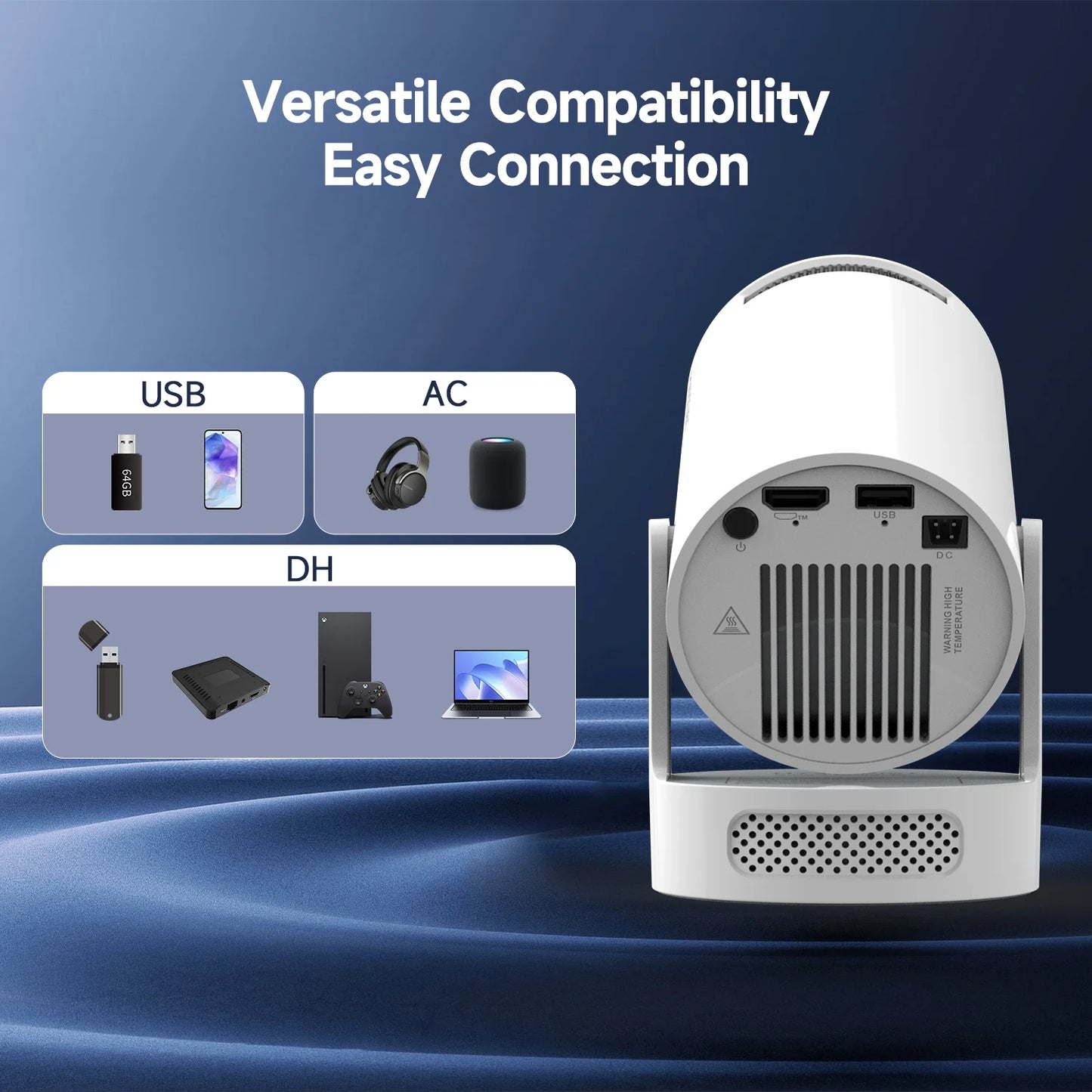 Beamly Projector – Smart 8K-Support Portable Projector