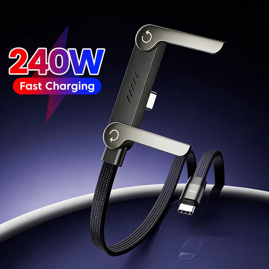 FlexCharge Elbow Pro – 240W Type-C Fast Charging Cable